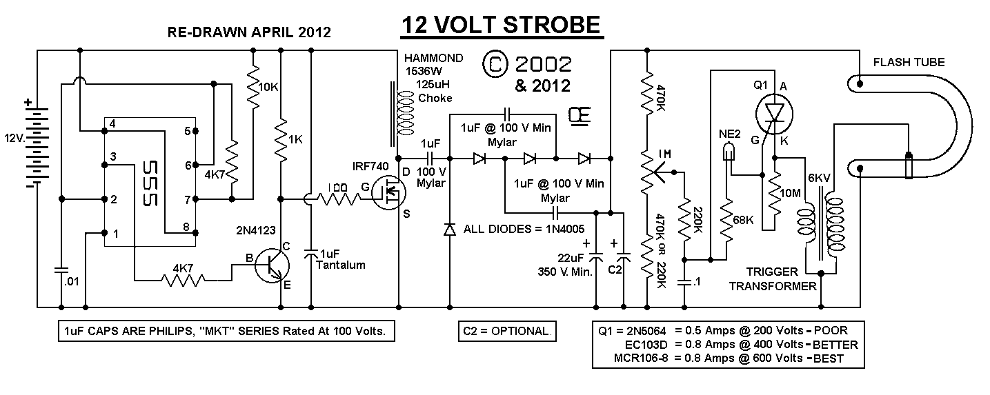 Strobe light wiring diagram
